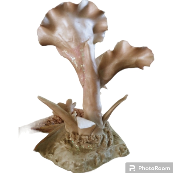 Capodimonte Pink Gold Orchid Figurine - Picture 2 of 5